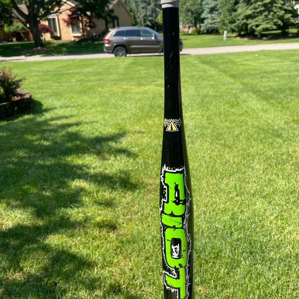 Black and Green Baseball Bat